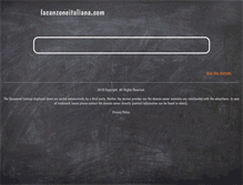 Tablet Screenshot of lacanzoneitaliana.com